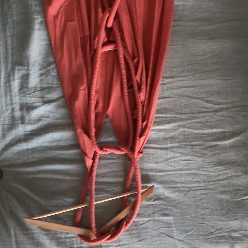 Electric Feathers Infinite Rope Dress. Raw Silk Os - image 3